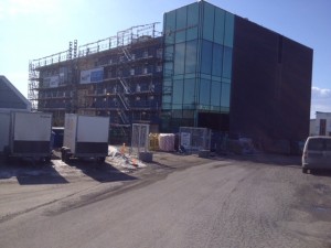 NYBYGG: I fjerde etasje i dette bygget skal TSS Hamar finne hus fra omlag 1. september.