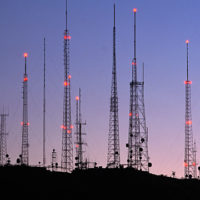 GSM-R: Forfall eller forbedring? (del 2) Communications antennae at dusk, Pheonix, Arizona, USA